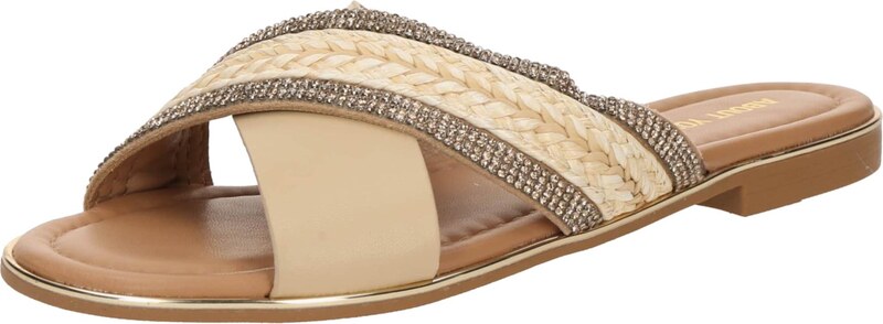 ABOUT YOU Šľapky 'Natalia' béžová / slonová kosť