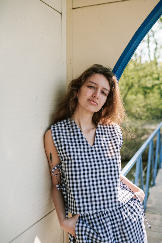 mile káro lastúria dámsky top S