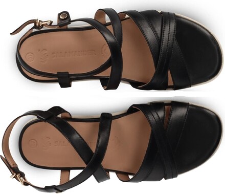 SALAMANDER Remienkové sandále čierna