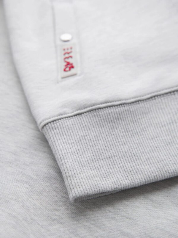 Ombre Clothing Zaujímavá šedá bomber mikina V1 SSZP-0219