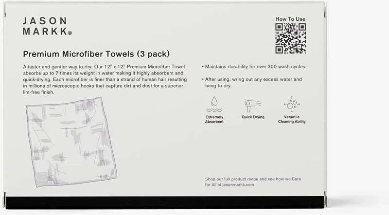 Tenisky Jason Markk Premium Microfiber Towel 3 Pack White EUR Universal