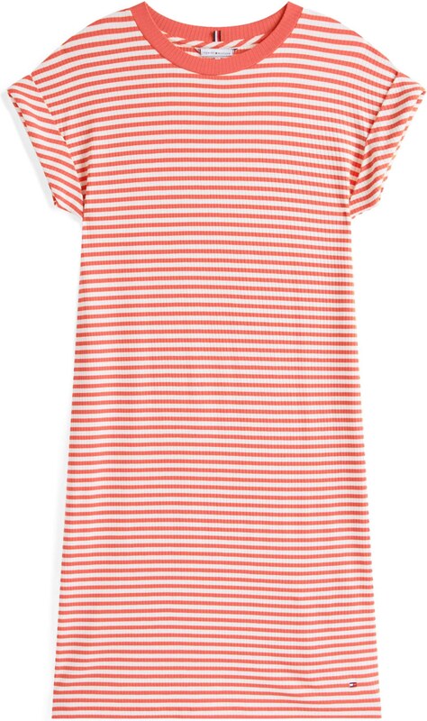 TOMMY HILFIGER Šaty lososová / biela