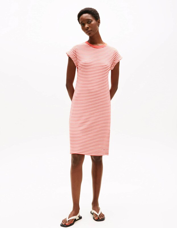 TOMMY HILFIGER Šaty lososová / biela