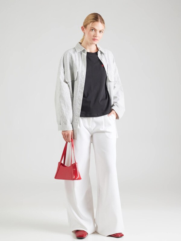 JDY Tričko 'JDYPISA' červená / čierna / biela