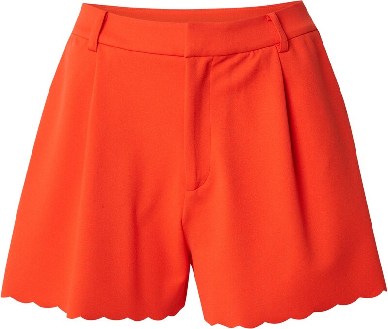 ONLY Plisované nohavice 'ONLSILJA' oranžovo červená