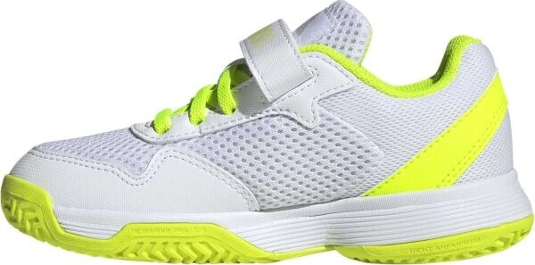 adidas COURTFLASH K COMFORT CLOSURE Detská tenisová obuv, biela, veľkosť 28