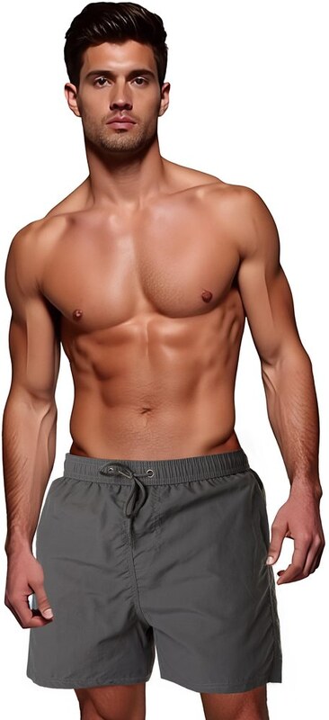 Dstreet Módne grafitové pánske plavky