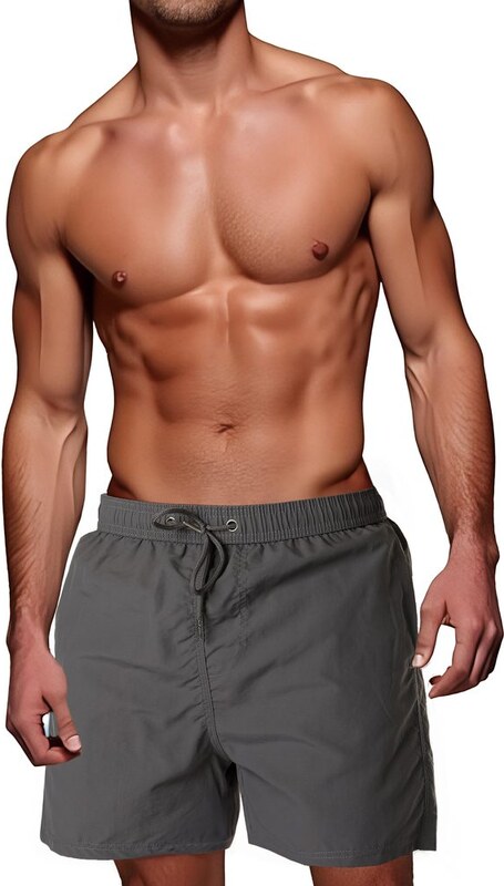 Dstreet Módne grafitové pánske plavky