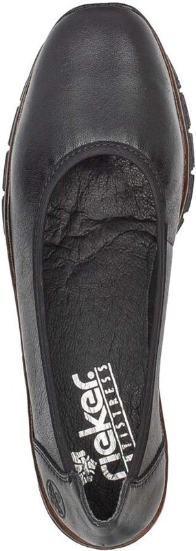 Dámske baleríny RIEKER 53755-00 čierna W5