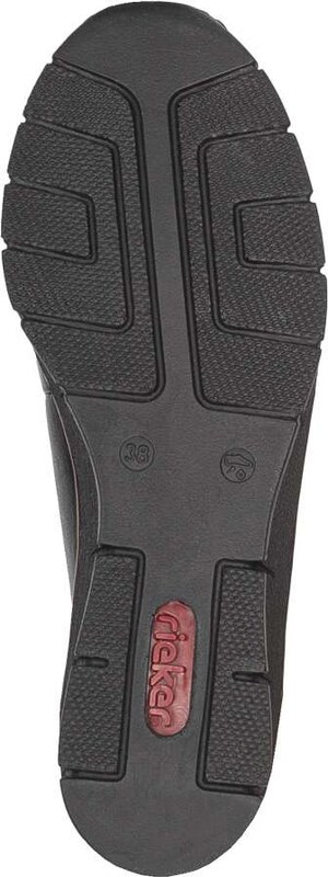 Dámske baleríny RIEKER 53755-00 čierna W5