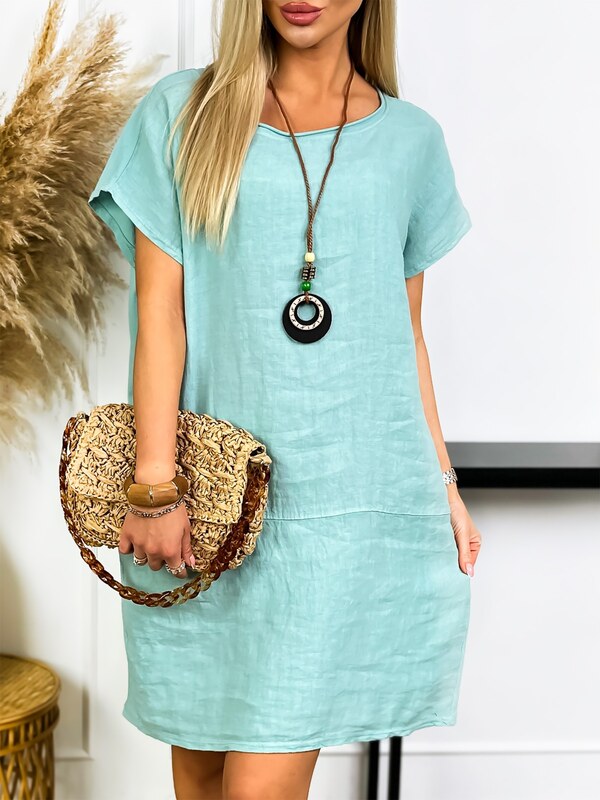 Fashionweek Dámske bavlnené a ľanové šaty s príveskom It-lobos