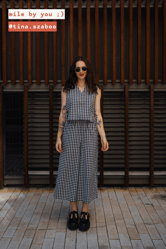 mile káro lastúria dámsky top S