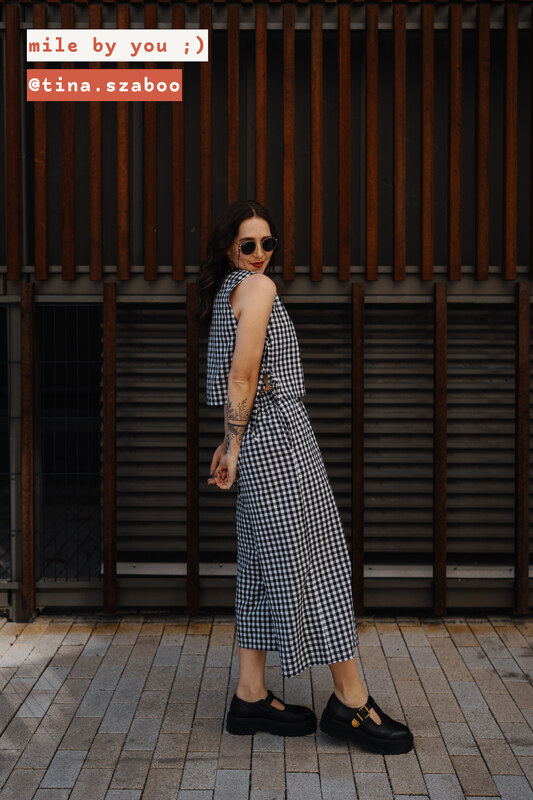 mile káro lastúria dámsky top S