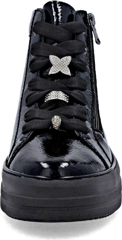 RIEKER Dámska členková obuv REMONTE D1C72-00 čierna W5