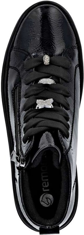 RIEKER Dámska členková obuv REMONTE D1C72-00 čierna W5