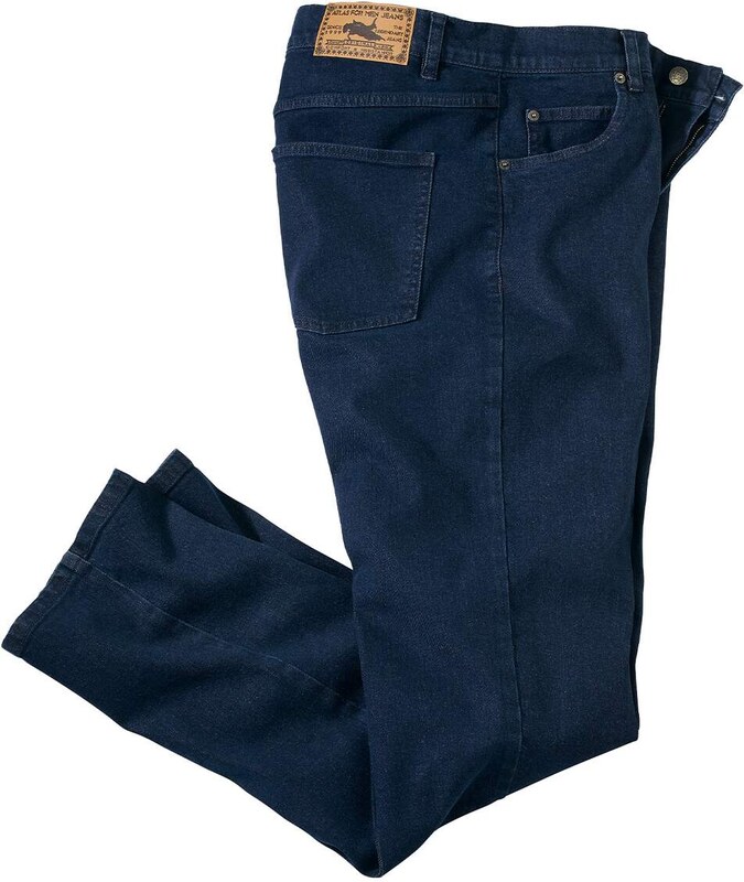 Tmavomodré strečové rifle Regular Atlas For Men Modrá