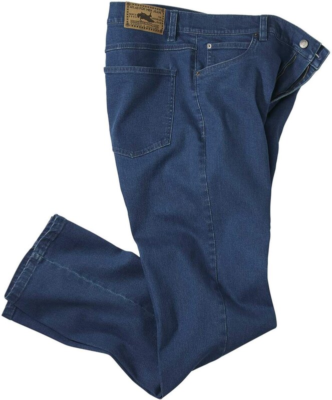 Modré strečové rifle Regular fit Atlas For Men Modrá