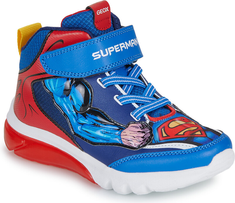 Geox Členkové tenisky J CIBERDRON BOY SUPERMAN Geox