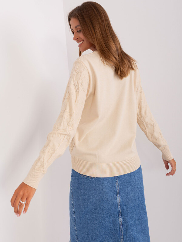Wool Fashion Italia Sweater-AT-SW-2231.99P-light beige