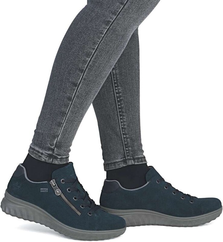 Dámske poltopánky RIEKER 59000-14 modrá W5