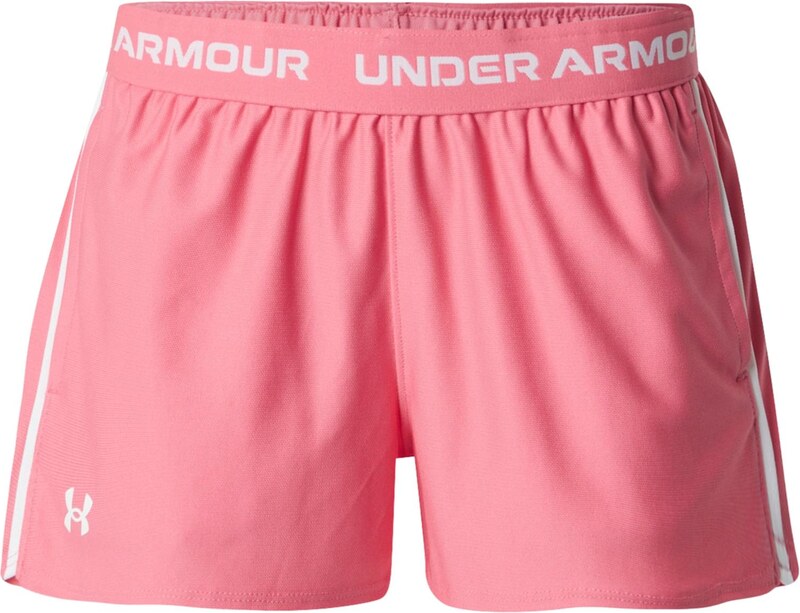 UNDER ARMOUR Športové nohavice 'Play-Up' ružová / biela