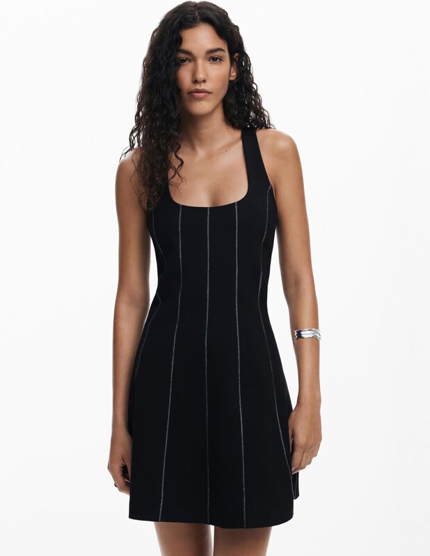 Desigual Šaty sivá / čierna