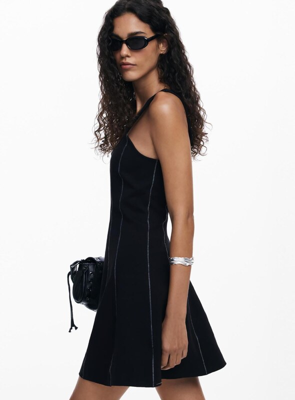 Desigual Šaty sivá / čierna