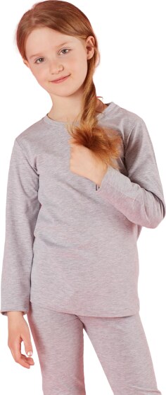 Yups Girls' blouse basic grey