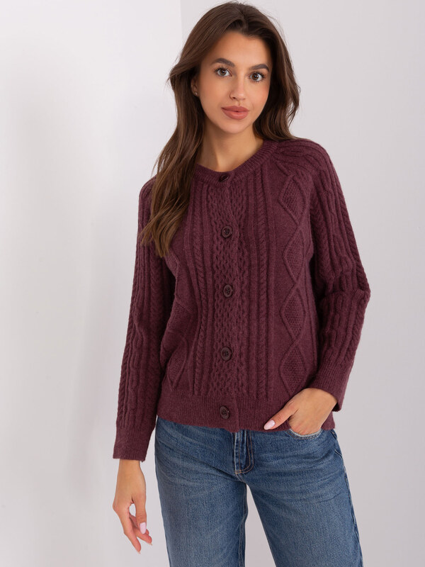 Wool Fashion Italia Sweater-AT-SW-2346-2.99P-Dark Purple