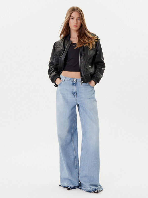 Bunda z imitácie kože Guess