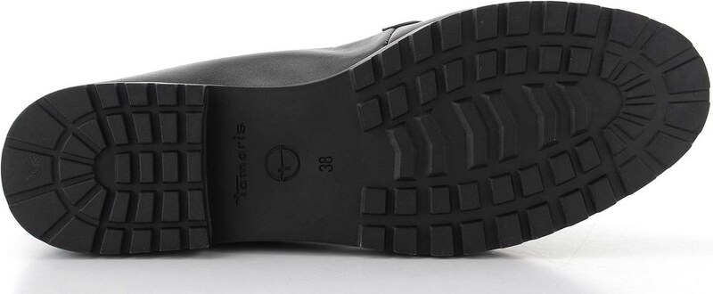 Tamaris mokasíny black leather 1-24200-42