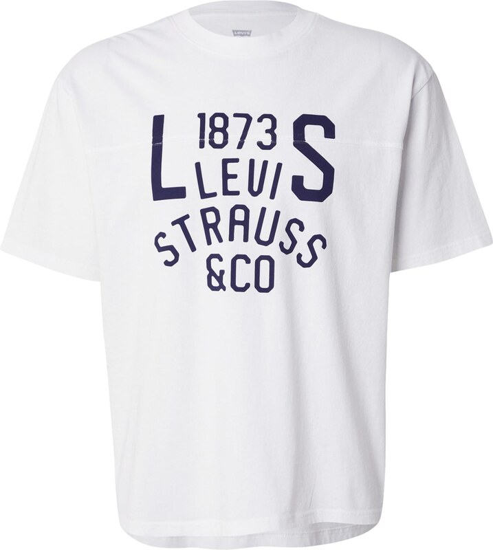 LEVI'S  Tričko 'Lockwood' tmavomodrá / biela