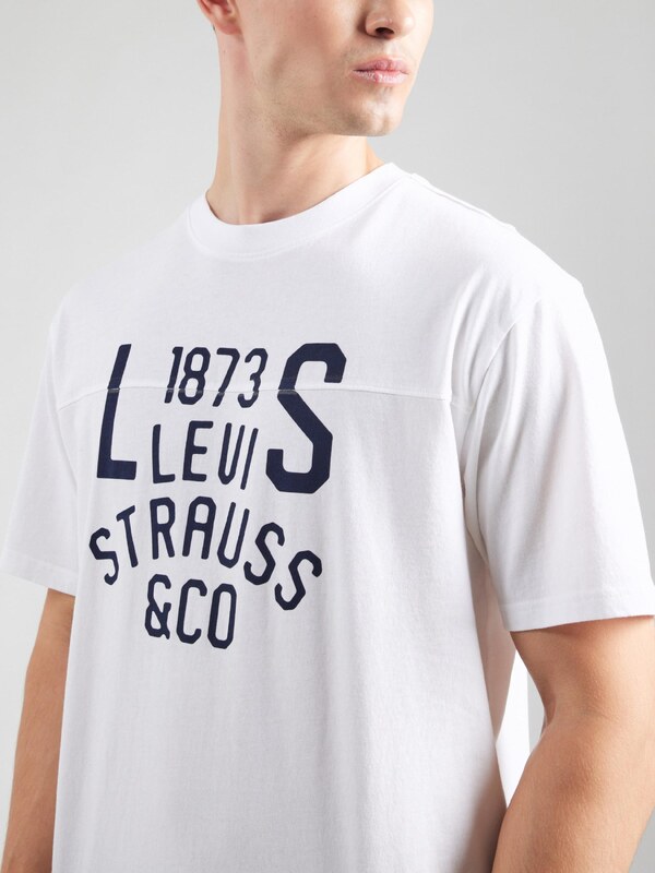 LEVI'S  Tričko 'Lockwood' tmavomodrá / biela