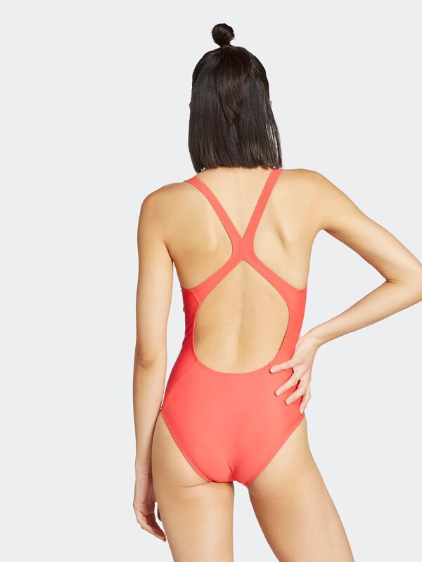 ADIDAS PERFORMANCE Športové jednodielne plavky lososová / biela