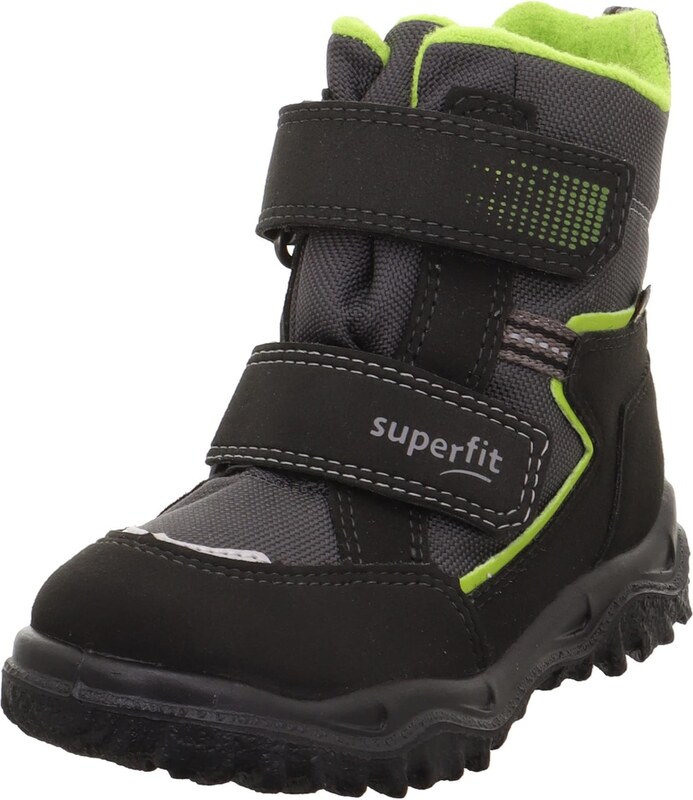 SUPERFIT Snehule 'HUSKY' antracitová / striebornosivá / svetlozelená / čierna