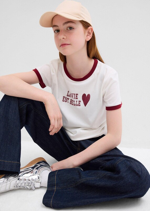 bonprix Tričko z čistej bio bavlny, farba biela