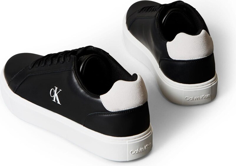 Calvin Klein Nízke tenisky 'Classic' čierna / biela
