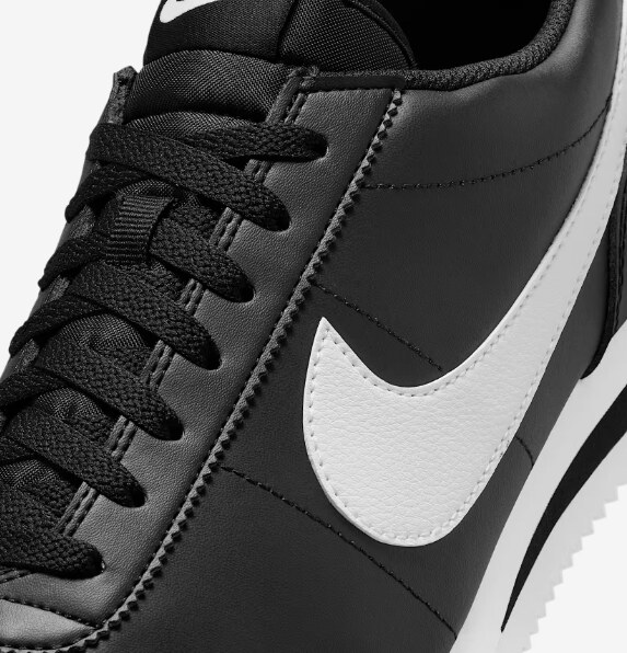 Nike Cortez Leather Mens Shoes BLACK