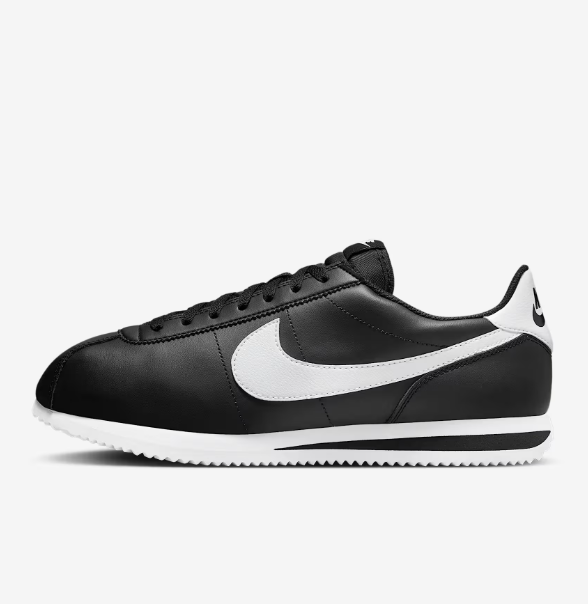 Nike Cortez Leather Mens Shoes BLACK