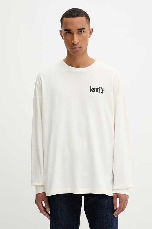 Bavlnené tričko s dlhým rukávom Levi's