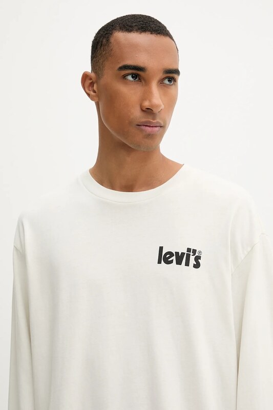 Bavlnené tričko s dlhým rukávom Levi's