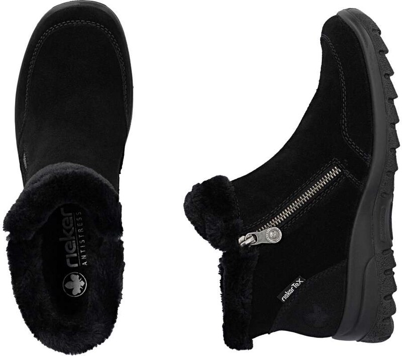 Dámska členková obuv RIEKER L7188-00 čierna W5