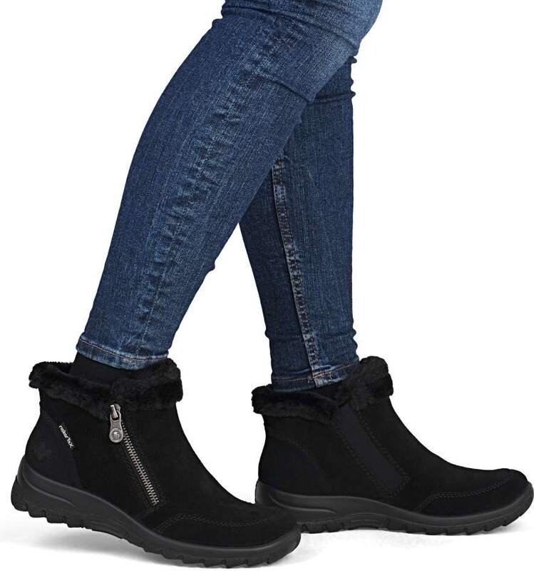 Dámska členková obuv RIEKER L7188-00 čierna W5