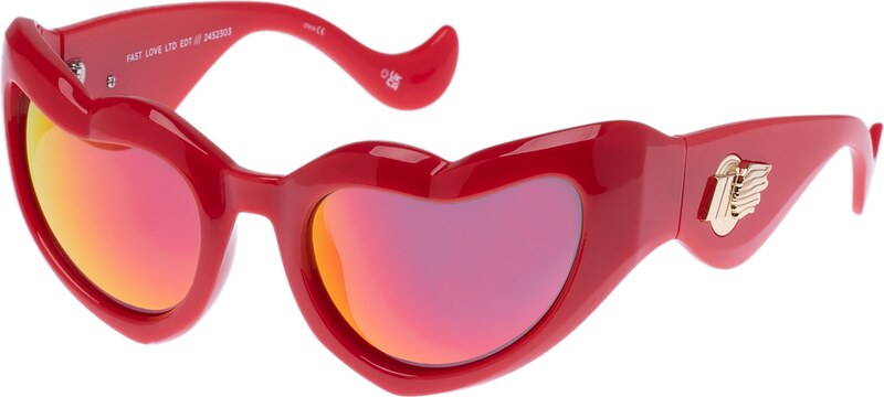 LE SPECS Slnečné okuliare 'FAST LOVE' zlatá / karmínovo červená