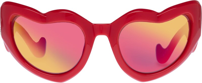 LE SPECS Slnečné okuliare 'FAST LOVE' zlatá / karmínovo červená