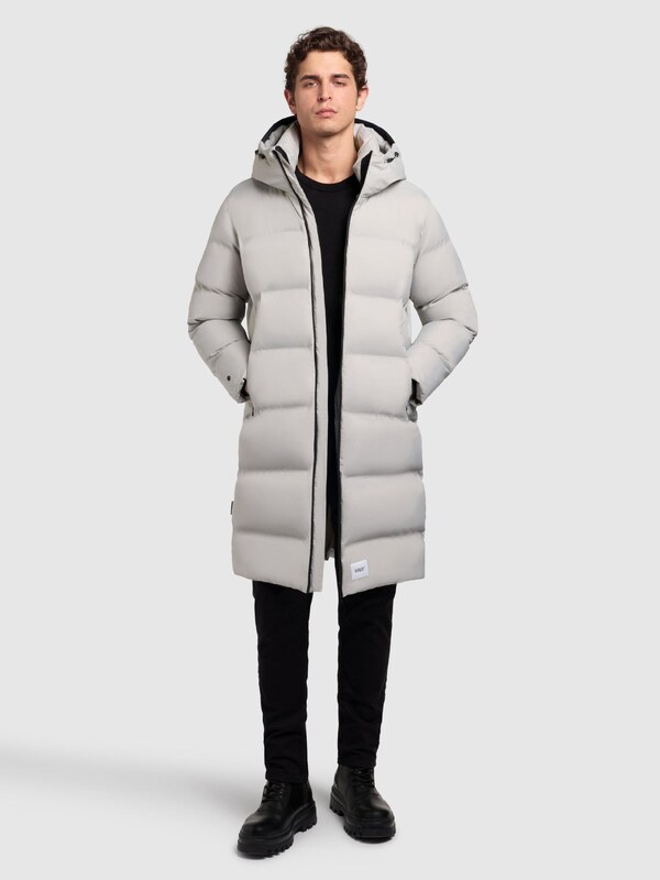 khujo Zimný kabát 'Caius2' svetlosivá