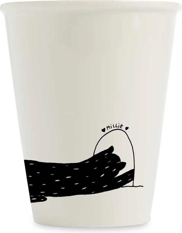 helen b Porcelánový hrnček Millie and Vanillie 220 ml