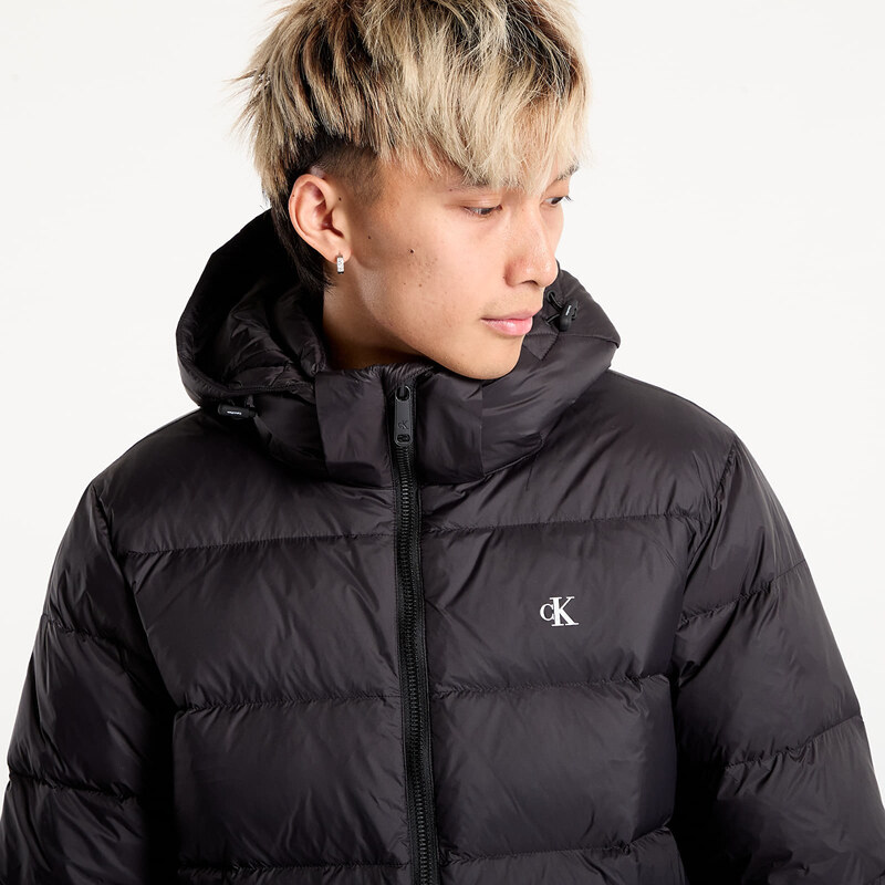 Páperka Calvin Klein Jeans Ls Nylon Zip Off Hooded Jacket Black M