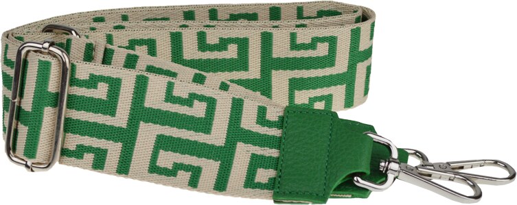 Zelená kožená talianska crossbody kabelka Batilda Verde s prídavným pruhom IX NovaKabelka.sk