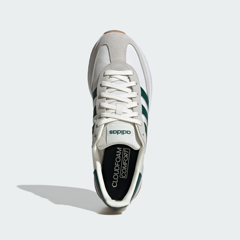 ADIDAS SPORTSWEAR Nízke tenisky 'Run 70S' kamenná / tmavozelená / biela